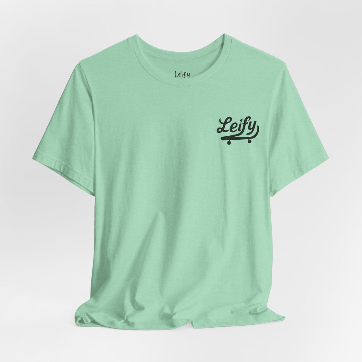 Frankie Skating Tee by LEIFY (Teal Lettering) (US)