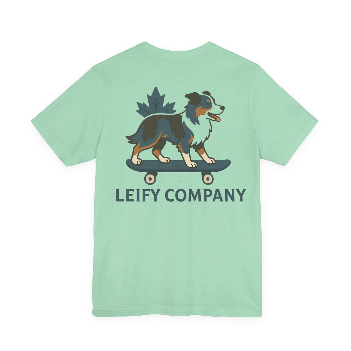 Frankie Skating Tee by LEIFY (Teal Lettering) (US)