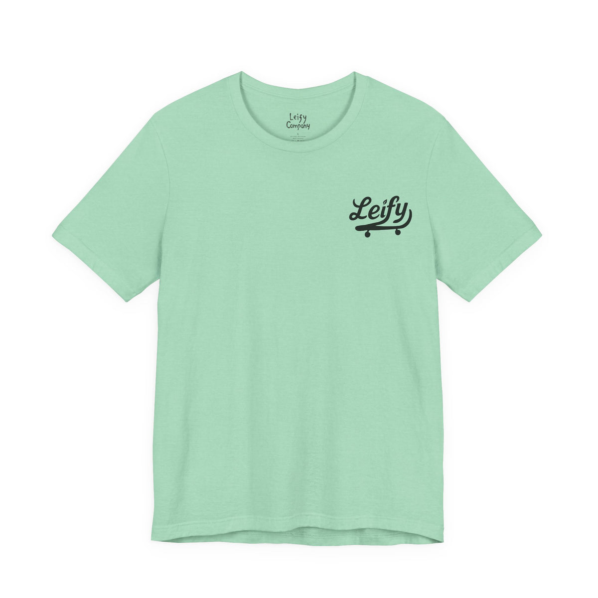 Frankie Skating Tee by LEIFY (Teal Lettering) (US)