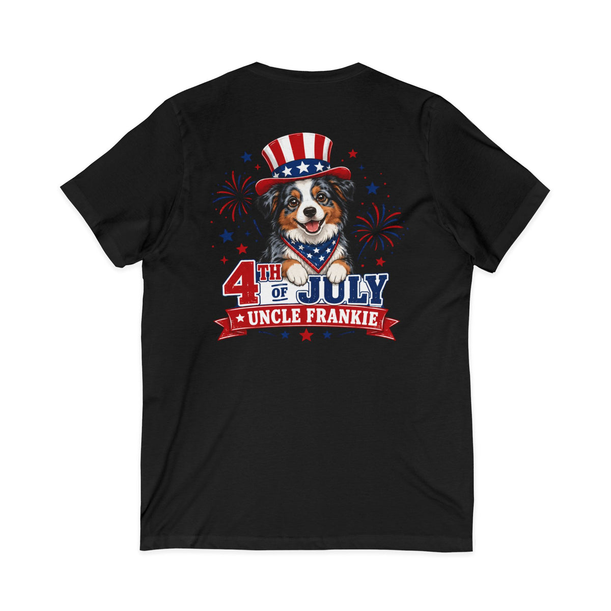 4th of July Uncle Frankie Womens V-Neck
