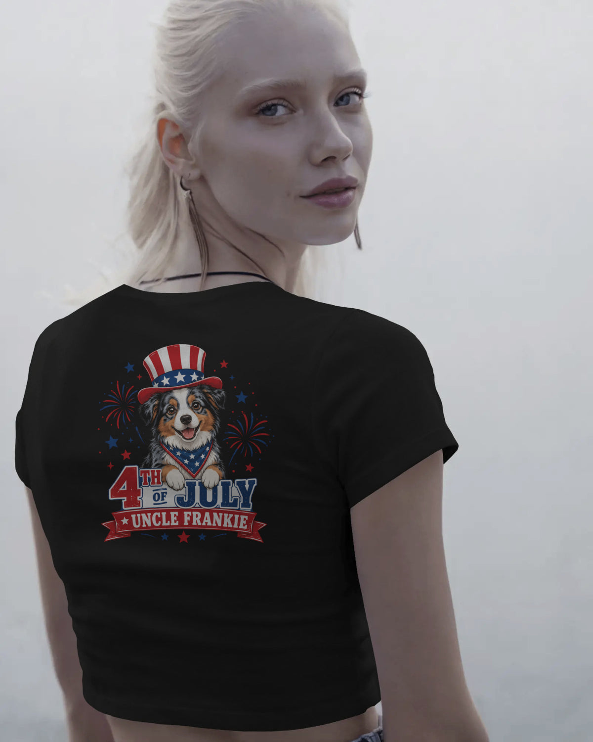 4th of July Uncle Frankie Womens V-Neck