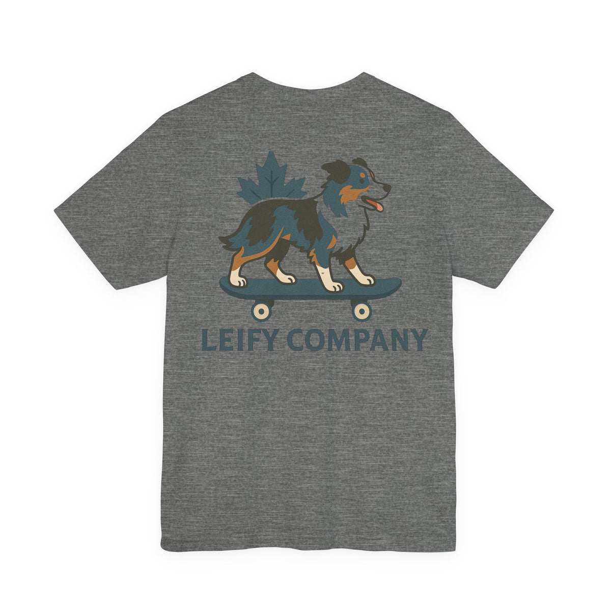Frankie Skating Tee by LEIFY (Teal Lettering) (US)