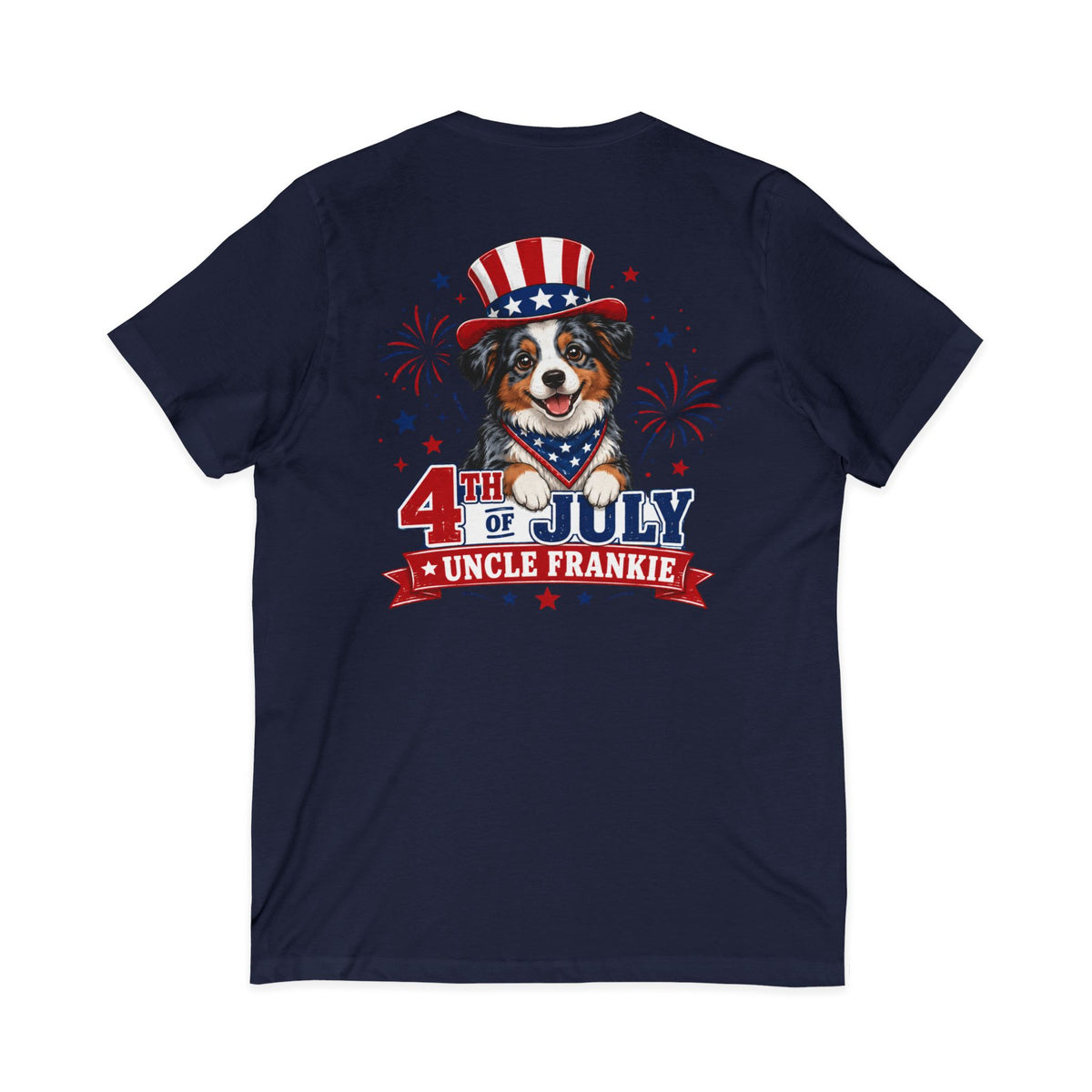 4th of July Uncle Frankie Womens V-Neck