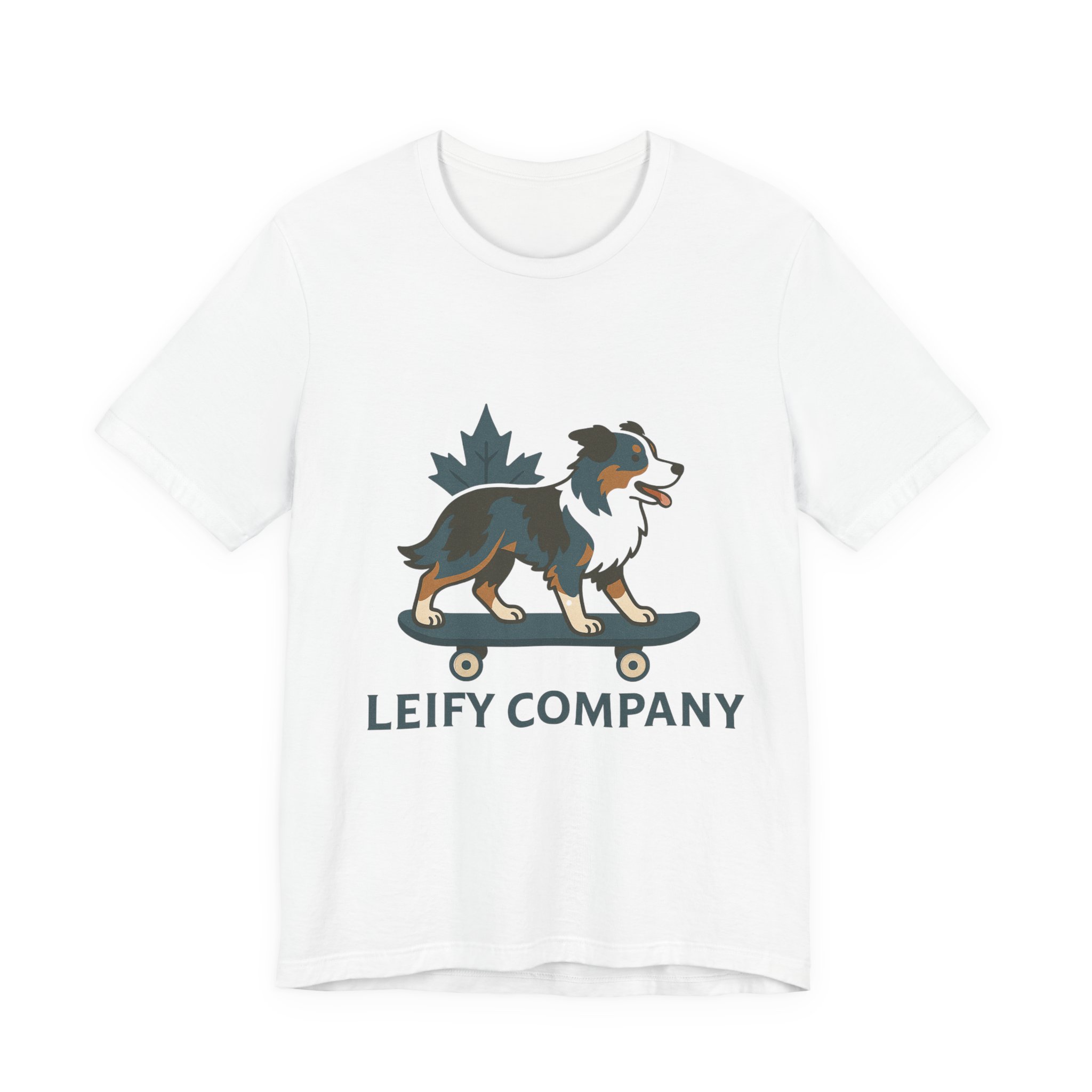 Skateboarding Aussie Dog T-Shirt — Leify Company Graphic Tee